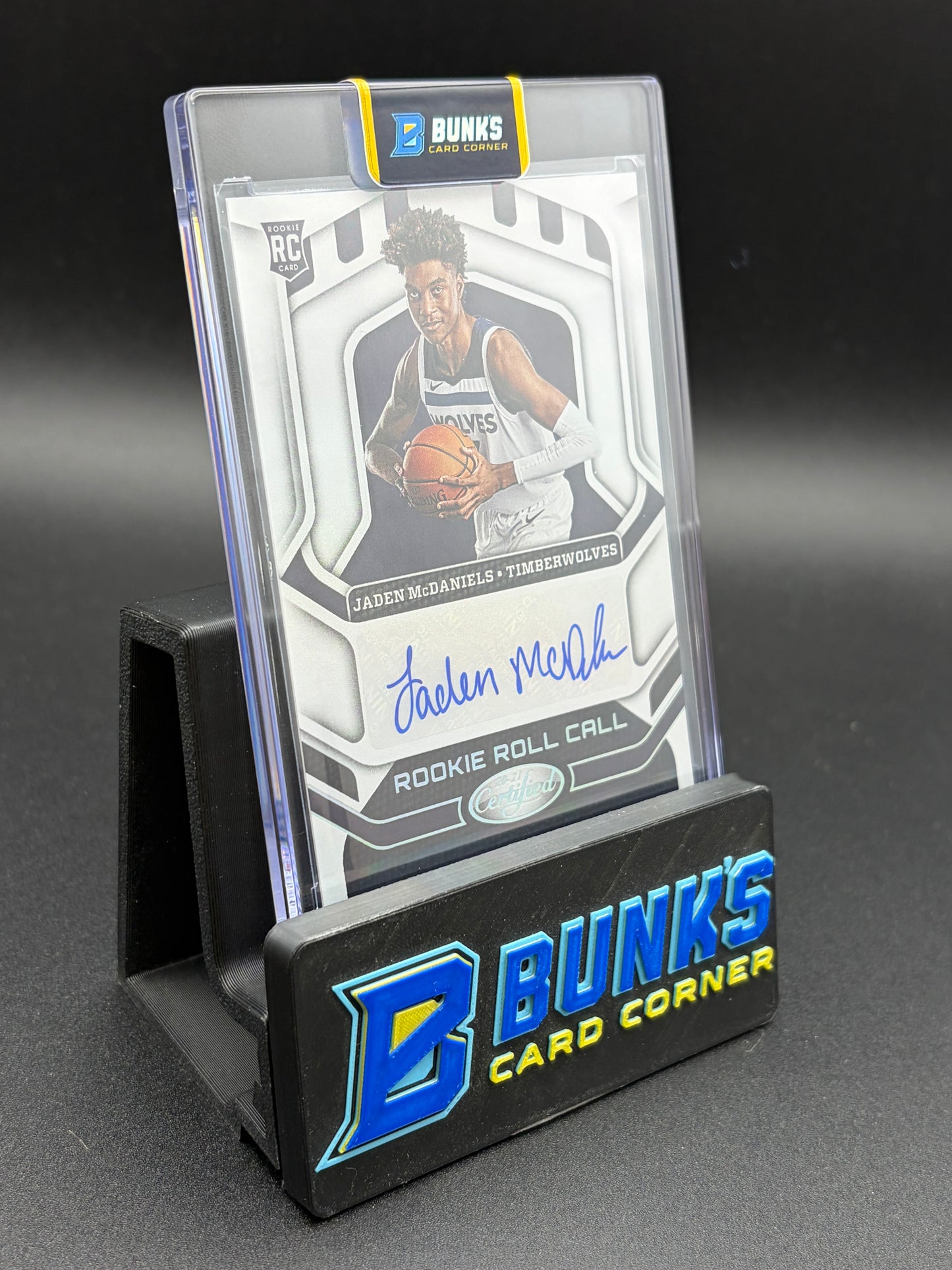 2020-21 Jaden McDaniels Rookie Roll Call Certified RC