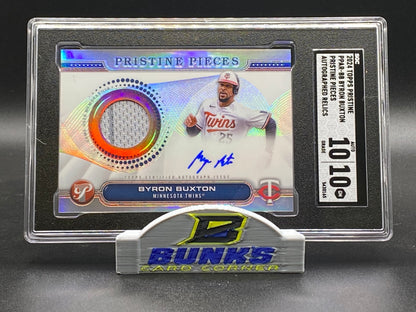 2024 Byron Buxton AUTOGRAPHED  Pristine Pieces SGC 10|10 (Box 22)
