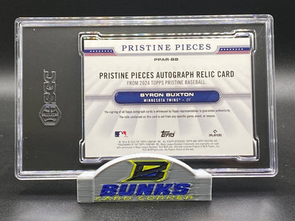 2024 Byron Buxton AUTOGRAPHED  Pristine Pieces SGC 10|10 (Box 22)