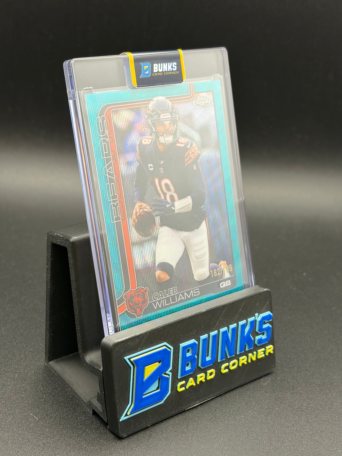 2025 Caleb Williams Teal Topps Chrome 182/199