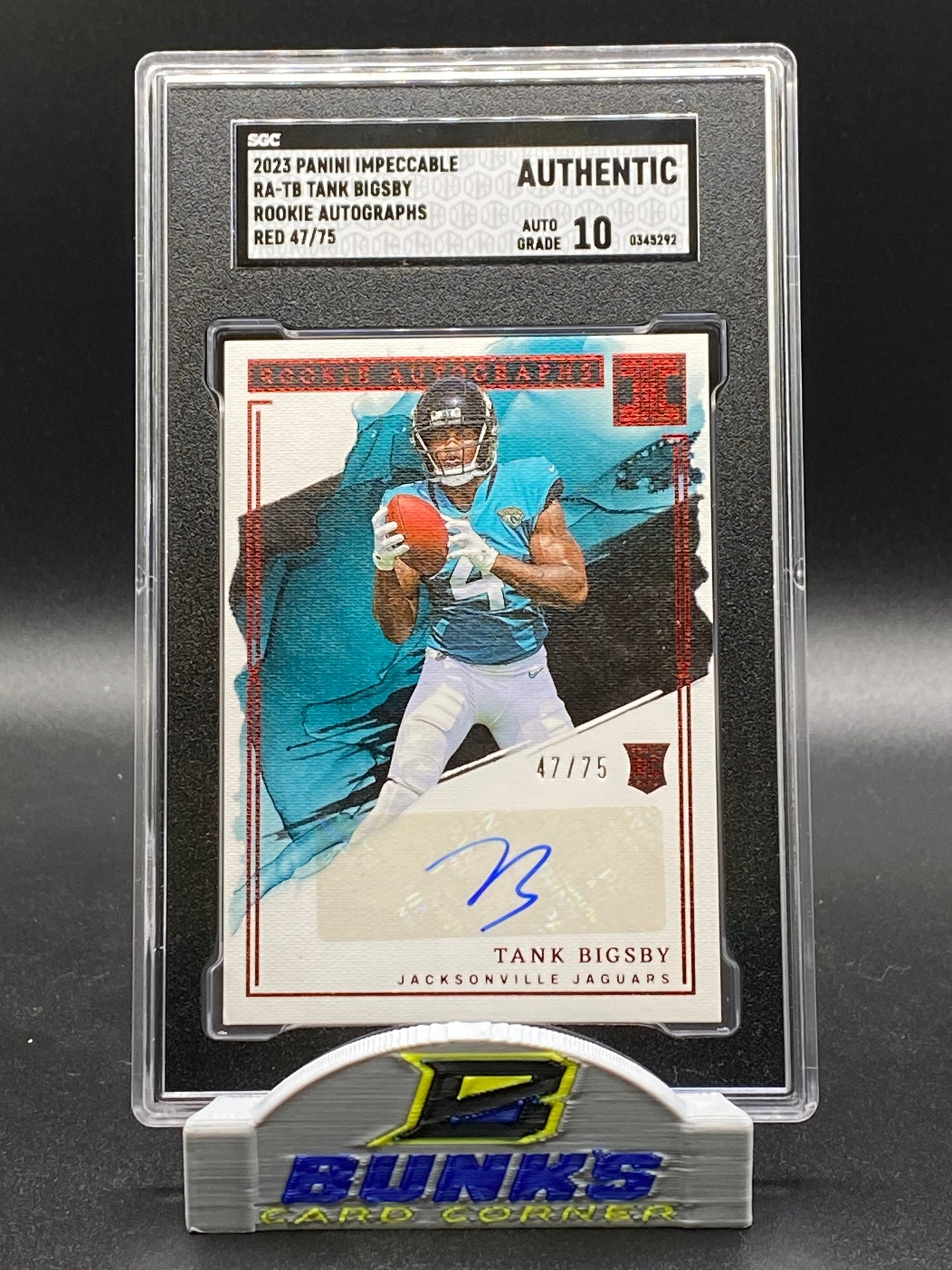 2023 Tank Bigsby Rookie Autographs Red 47/75 (Box 22)