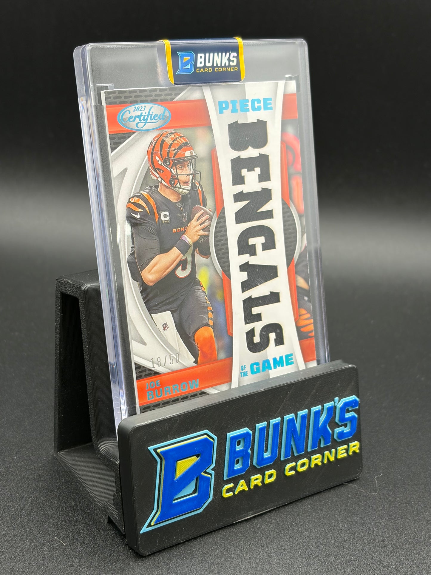 2023 Joe Burrow Certified AU Memorabilia Piece of the Game 18/50
