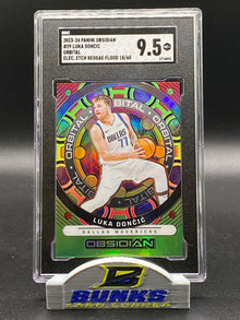 2023-24 Luka Doncic Orbital Electric Etch Reggae Flood 18/60 SGC 9.5 (Box 22)