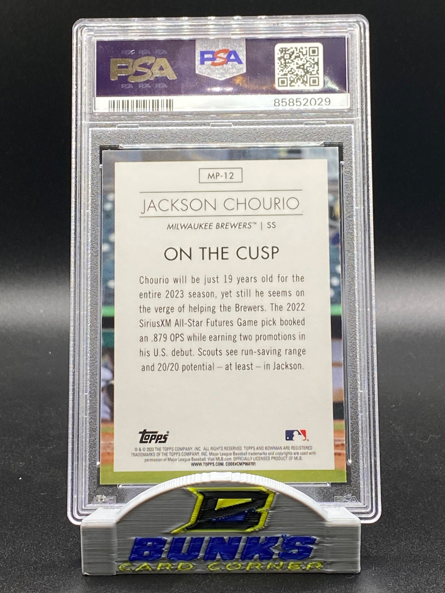 2023 Jackson Chourio Modern Prospects PSA 10 (Box 22)