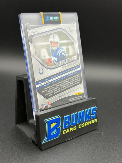 2025 Riley Leonard Prizm Panini Silver RC Auto