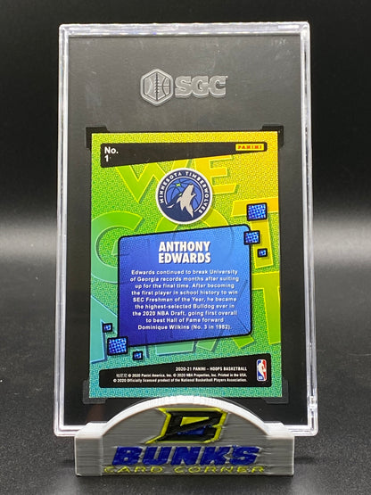 2020-21 Anthony Edwards Rookie Card SGC 10 (Box 22)