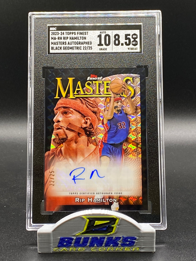 2023-24 Rip Hamilton AUTOGRAPHED Black Geometric 22/25