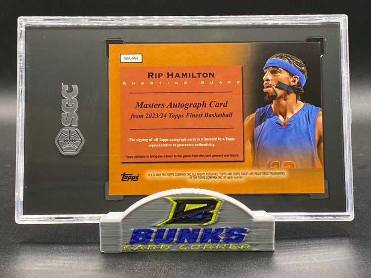 2023-24 Rip Hamilton AUTOGRAPHED Black Geometric 22/25