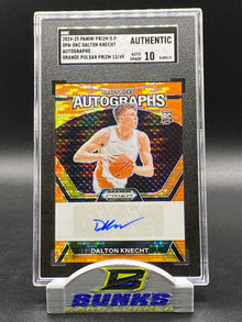 2024-25 Dalton Knecht AUTOGRAPHED Orange Pulsar Prizm 13/49 (Box 22)