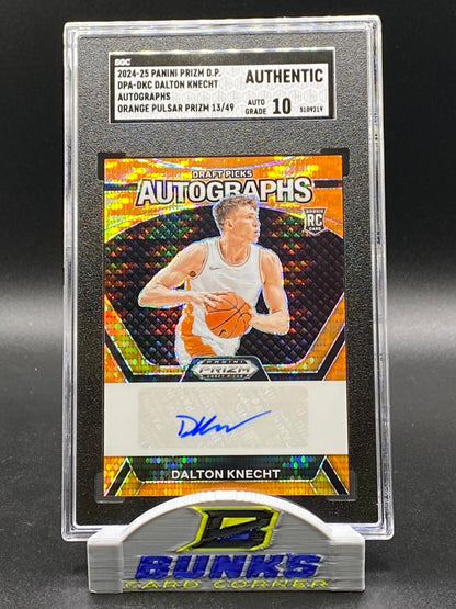 2024-25 Dalton Knecht AUTOGRAPHED Orange Pulsar Prizm 13/49 (Box 22)