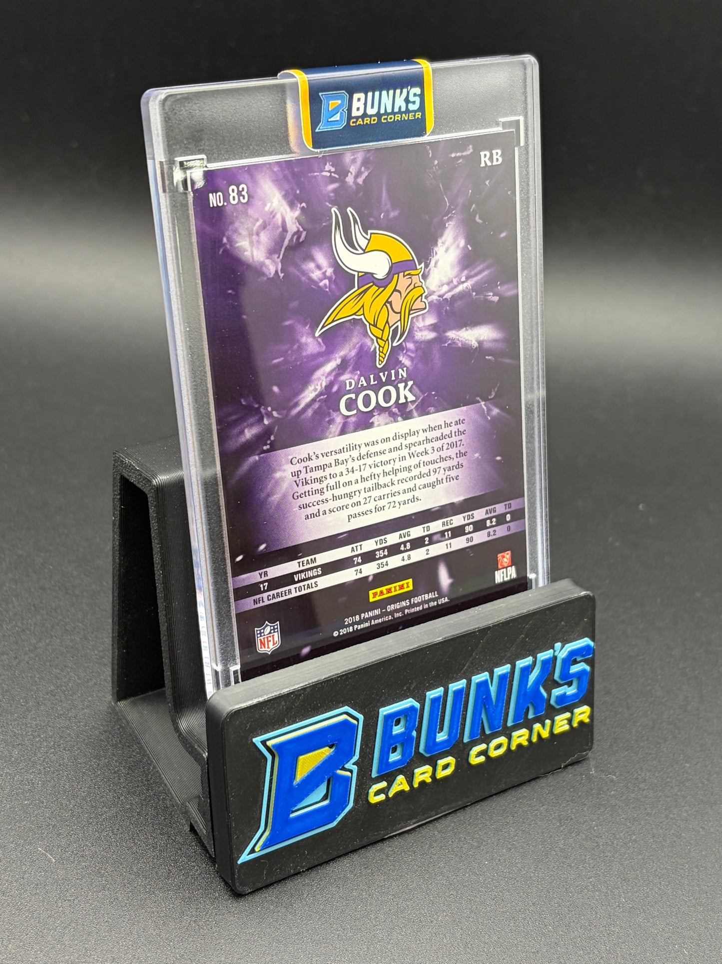 2018 Dalvin Cook Origins Panini Purple 2/13