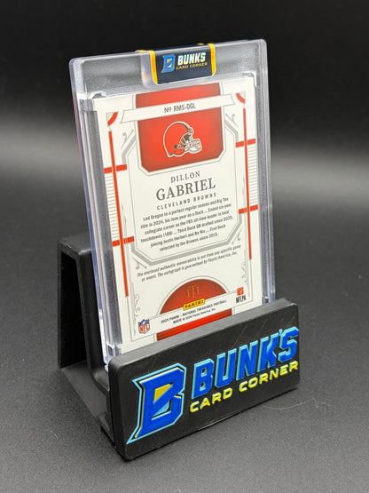 2025 Dillon Gabriel National Treasures Triple Patch Auto 20/99 RC