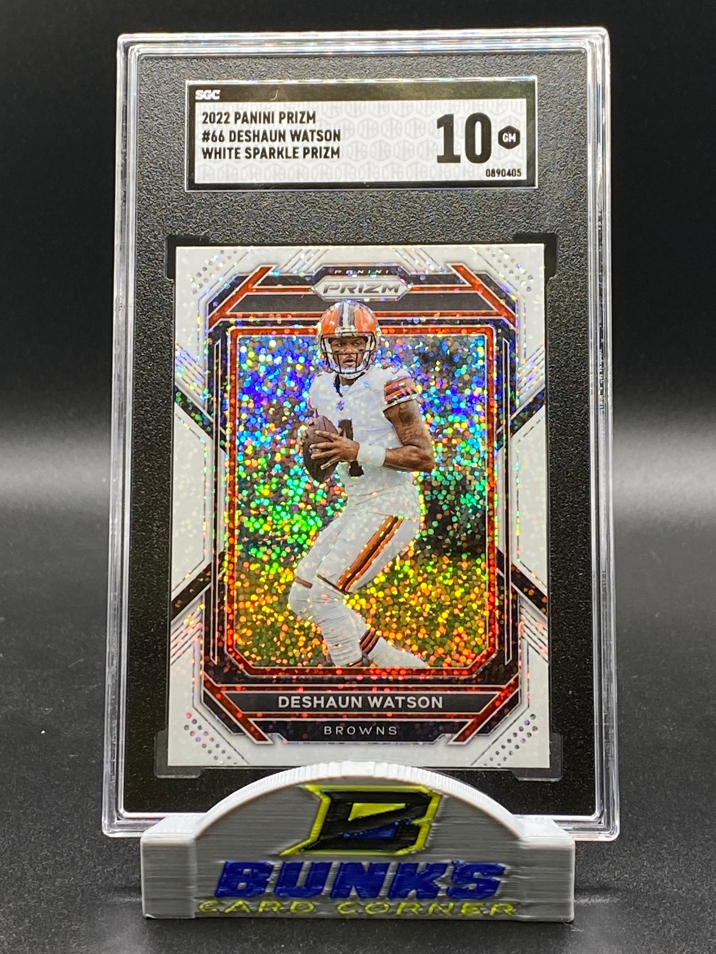 2022 Deshaun Watson White Sparkle Prizm SGC 10 (Box 23)
