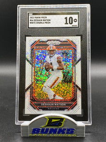 2022 Deshaun Watson White Sparkle Prizm SGC 10 (Box 23)