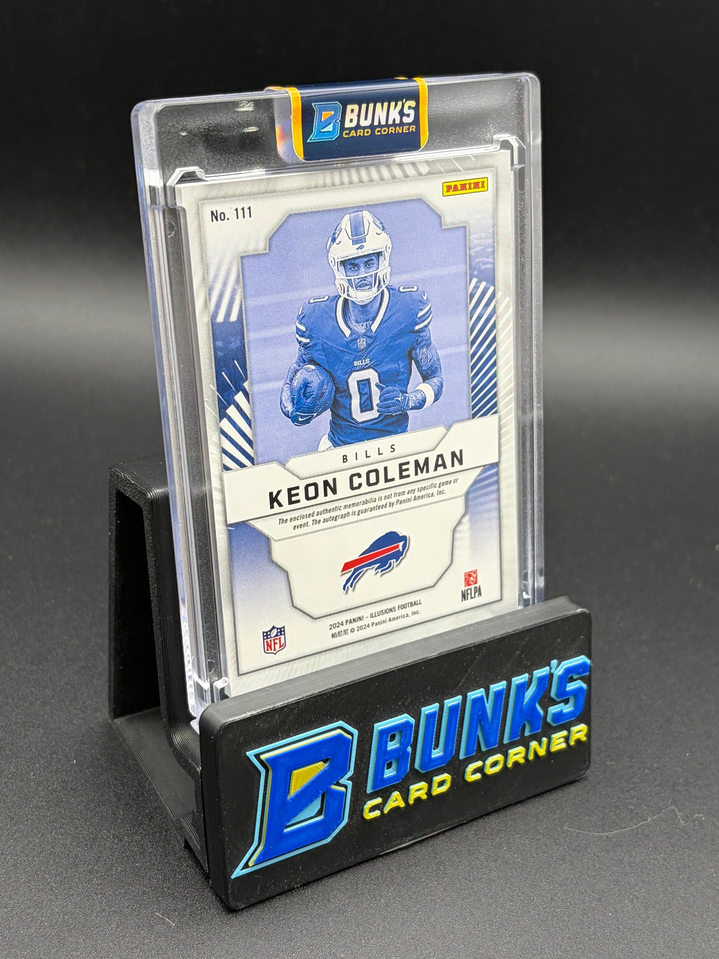 2024 Keon Coleman Illusions AU Memorabilia First Impressions Auto RC 154/249