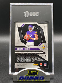 2024 Dallas Turner Green Wave Prizm SGC 10 (Box 23)