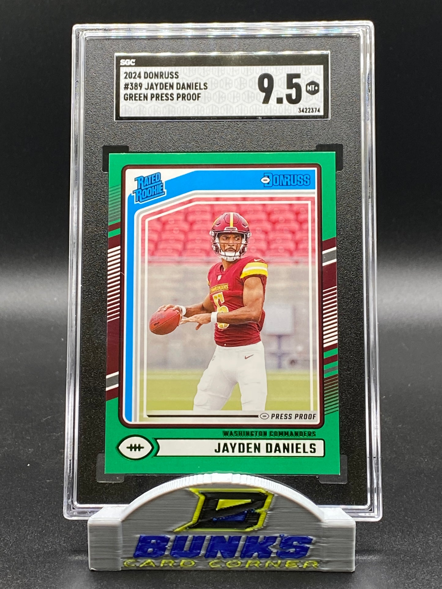 2024 Jayden Daniels Green Press Proof SGC 9.5 (Box 23)