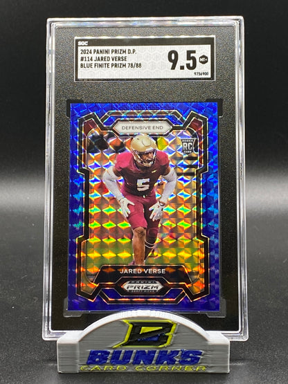 2024 Jared Verse Blue Finite Prizm 78/88 SGC 9.5 (Box 23)
