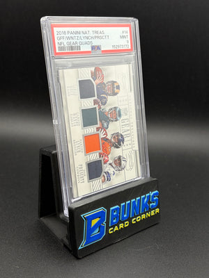 2016 Jared Goff & Carson Wentz & Paxton Lynch & Dak Prescott Gear Quads PSA 9 53/99