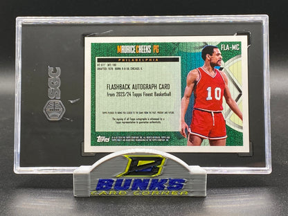 2023-24 Maurice Cheeks AUTOGRAPHED Gold Refractor 23/50 10|10 (Box 23)