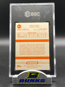 2023 Bryce Young Green Rainbow Foil 66/250 SGC 9.5 (Box 23)