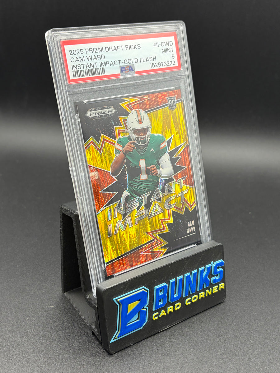 2025 Cam Ward Instant Impact Gold Flash PSA 9 RC 36/49