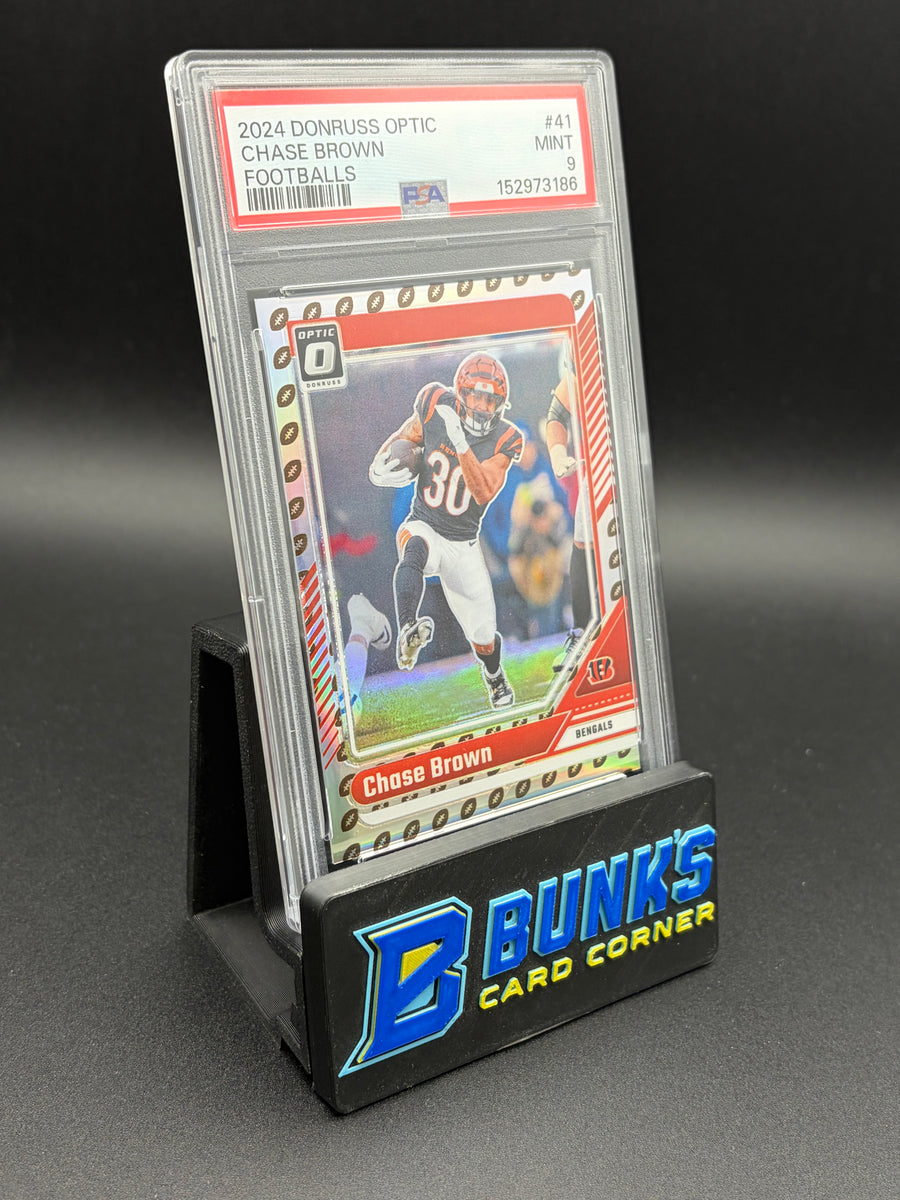 2024 Chase Brown Footballs Donruss Optic PSA 9 3/16