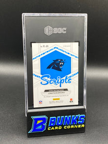 2024 Jonathon Brooks Rookie Scripts Blue No Huddle Prizm SGC 10/10 (Box B51)