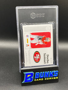 2021 Deebo Samuel Substantial Swatch Pearl Player Worn 4/15 SGC 9 (Box B51)