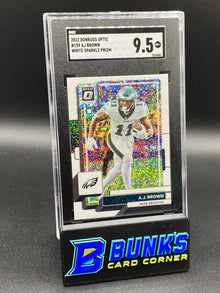 2022 AJ Brown White Sparkle Prizm SGC 9.5 (Box B51)