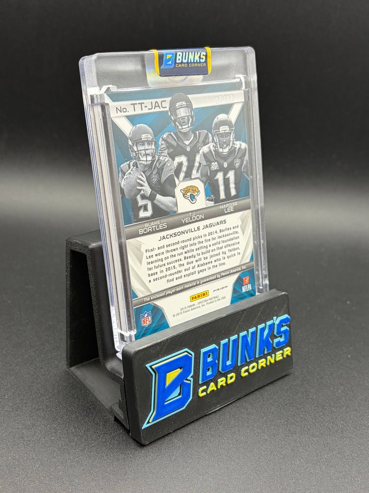 2015 Blake Bortles & TJ Yeldon & Marqise Lee Spectra Pink Checkers Tripe Patch 7/10