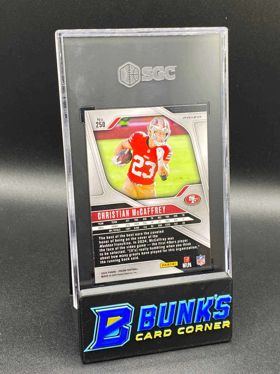 2024 Christian McCaffrey Black & White Checker Prizm SGC 10