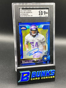 2015 Eric Kendricks Auto. Blue Refractor SGC 10/9 (Box B51)