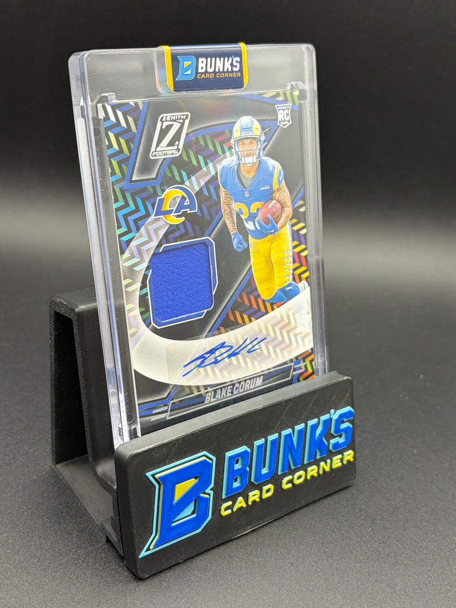2024 Blake Corum Zenith Panini Z-Jersey Auto Patch RC 118/199