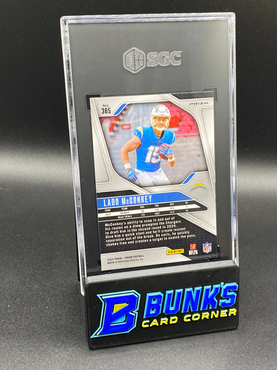 2024 Ladd McConkey Neon Green Pulsar Prizm SGC 10