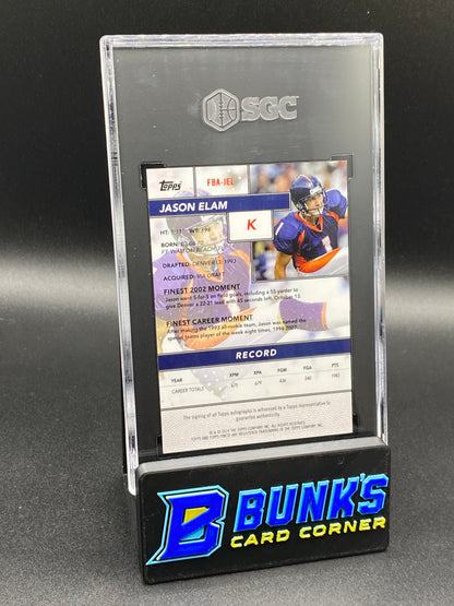 Jason Elam Flashback Auto. SGC 10 (Box B51)