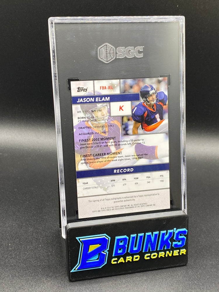 Jason Elam Flashback Auto. SGC 10