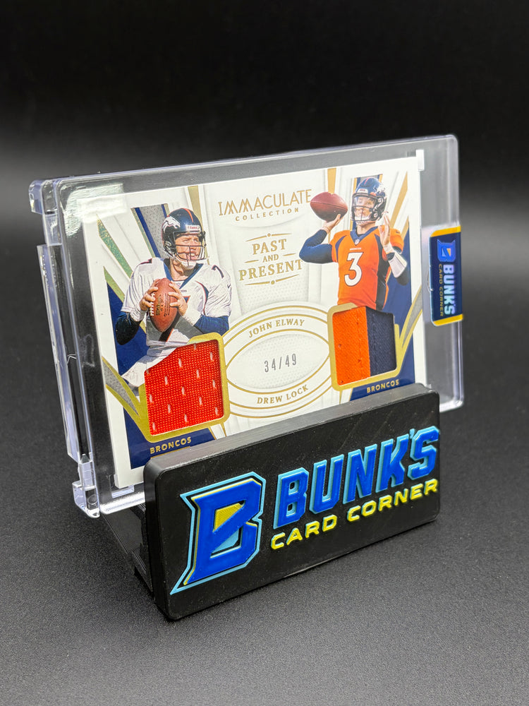 2021 Drew Lock & John Elway Immaculate Collection Past & Present 34/49
