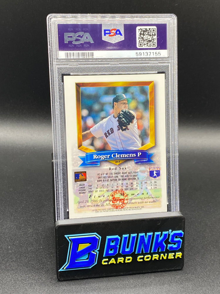 1994 Roger Clemens Superstar Sampler PSA 8