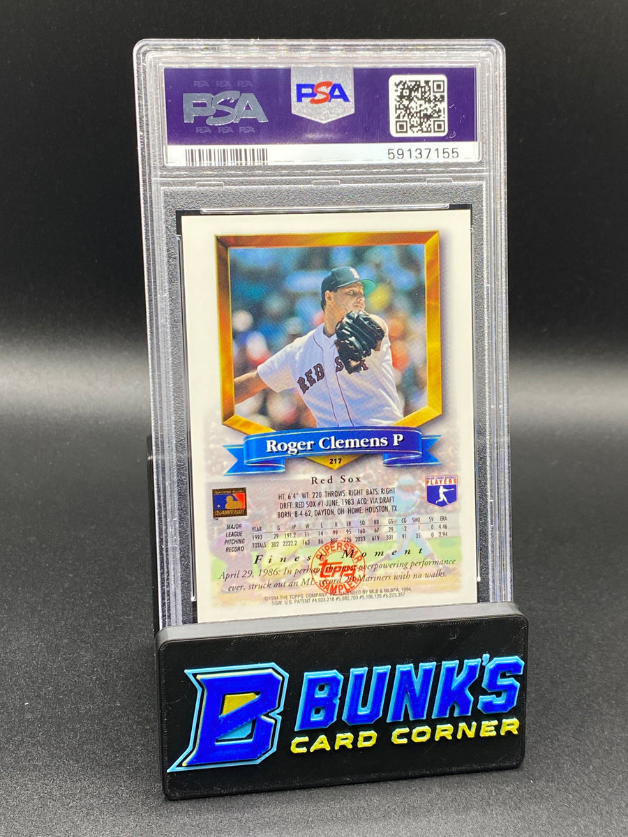 1994 Roger Clemens Superstar Sampler PSA 8
