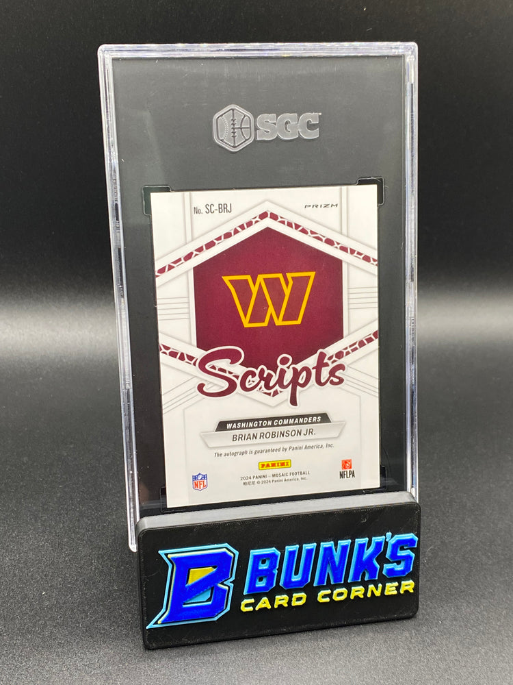 2024 Brian Robinson Jr. Scripts Auto. SGC 10/10