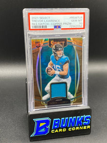 2021 Trevor Lawrence Swatch Copper Prizm RC PSA 10 (Box B52)