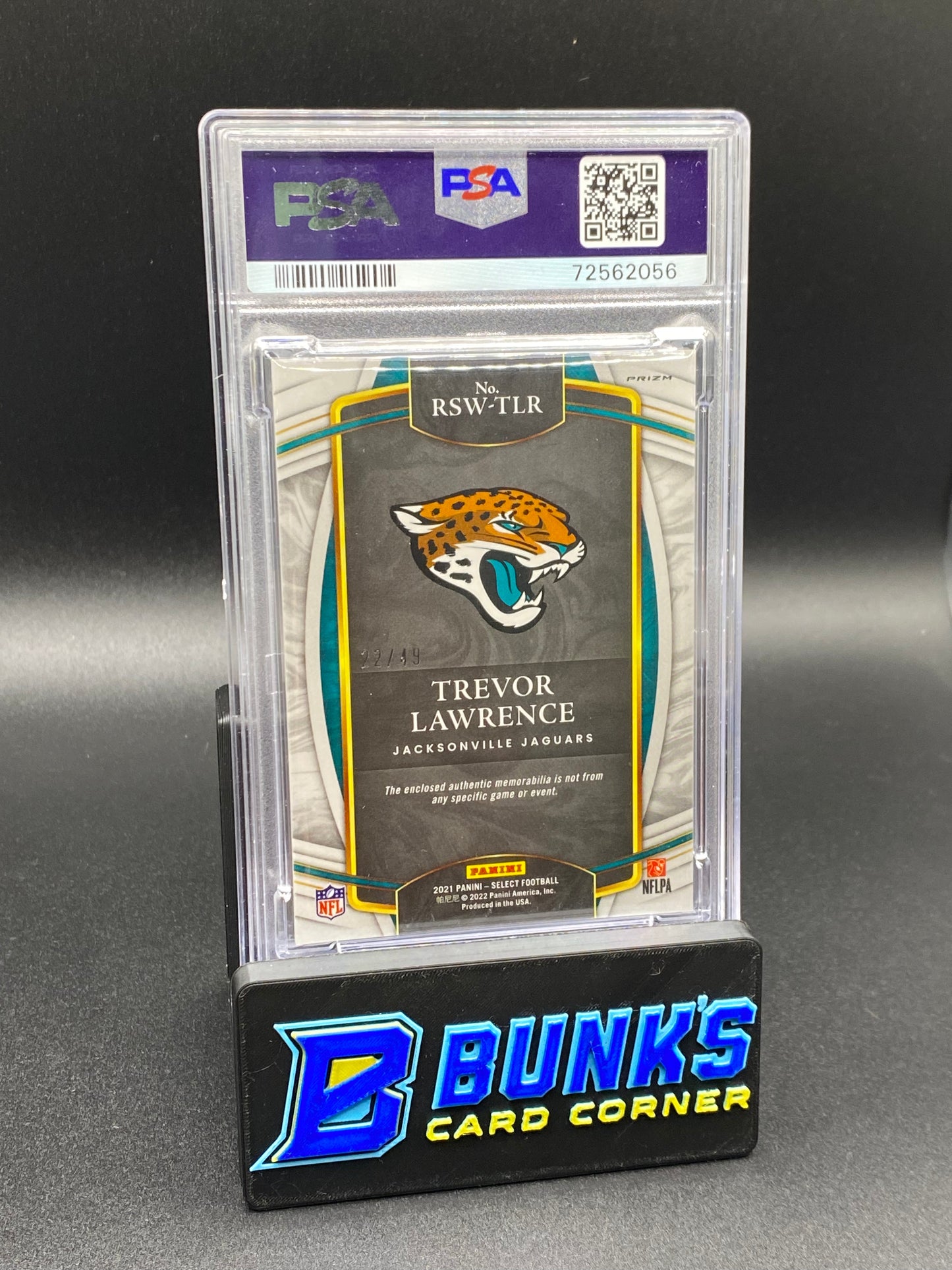2021 Trevor Lawrence Swatch Copper Prizm RC PSA 10 (Box B52)
