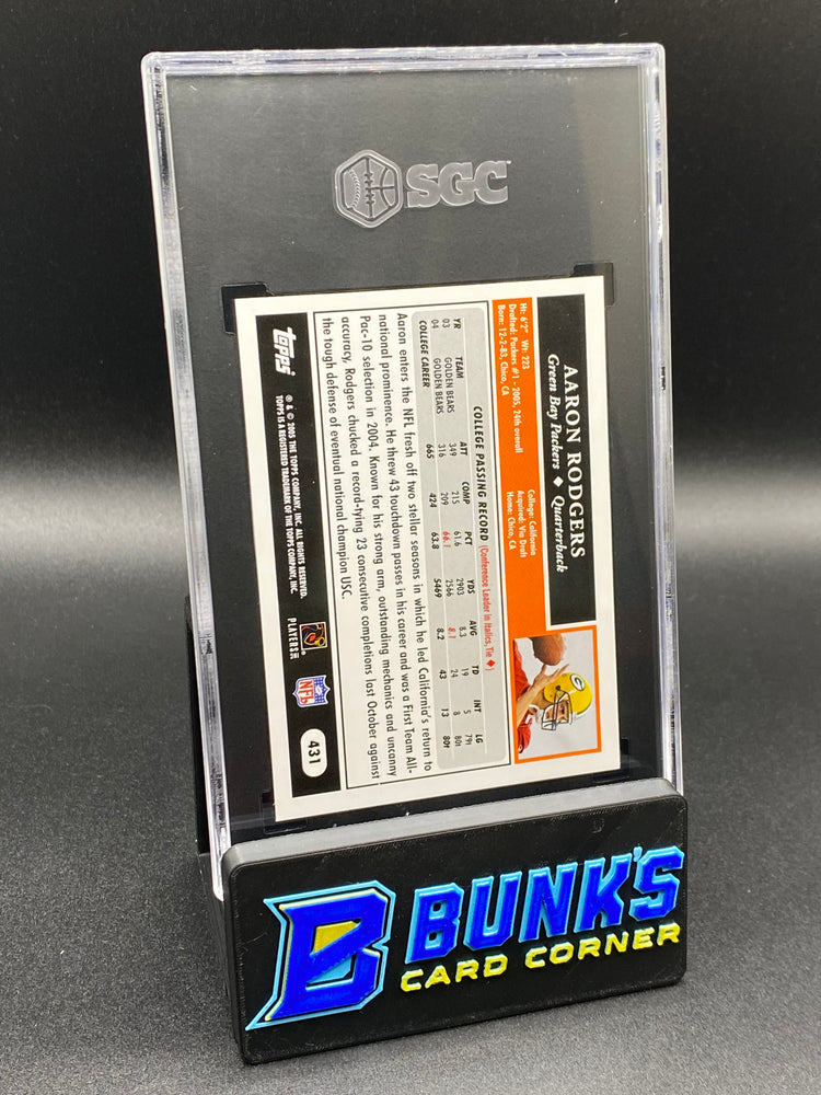 2005 Aaron Rodgers RC SGC Authentic