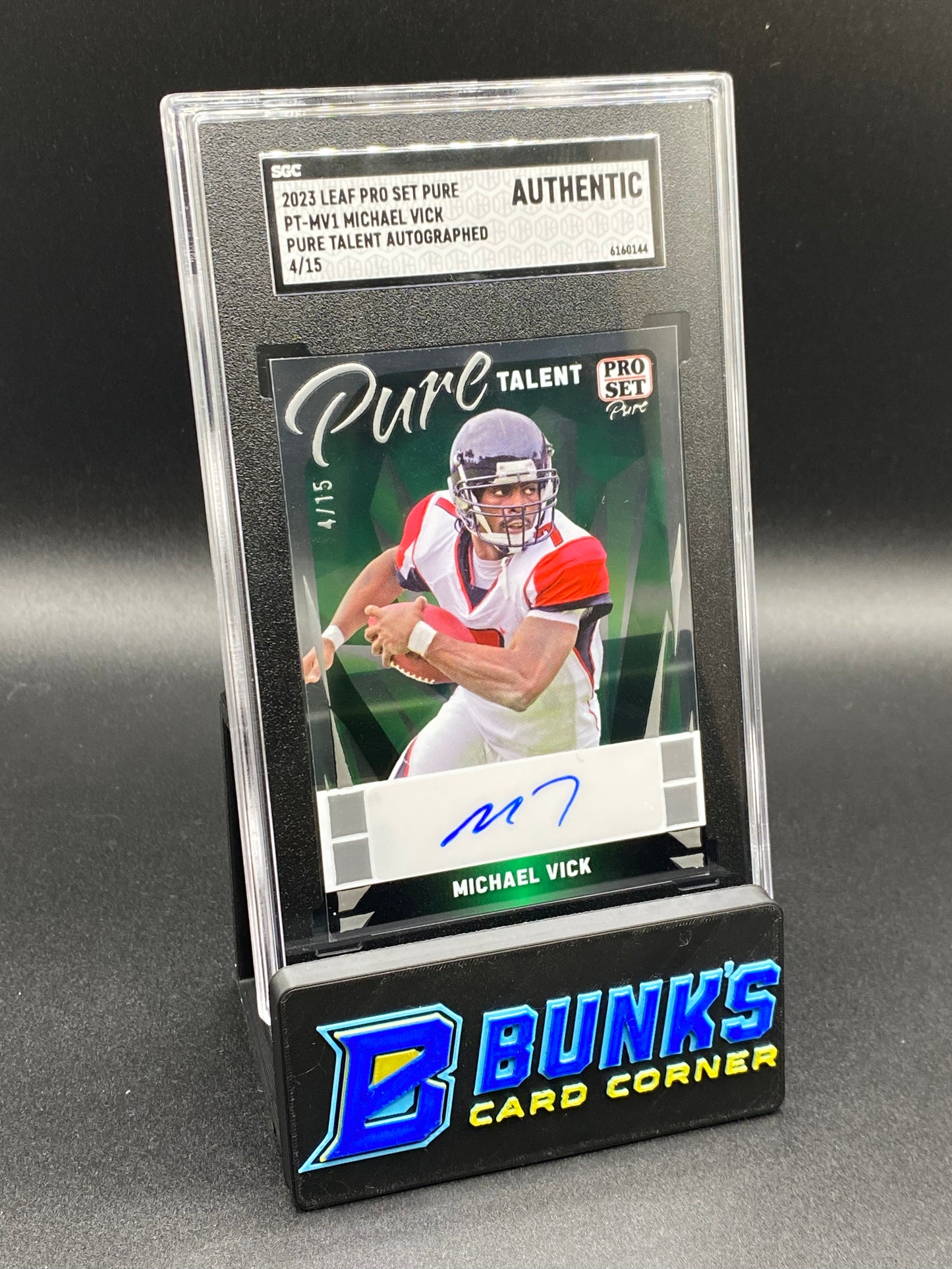 2023 Michael Vick Pure Talent Auto. SGC Authentic (Box B52)