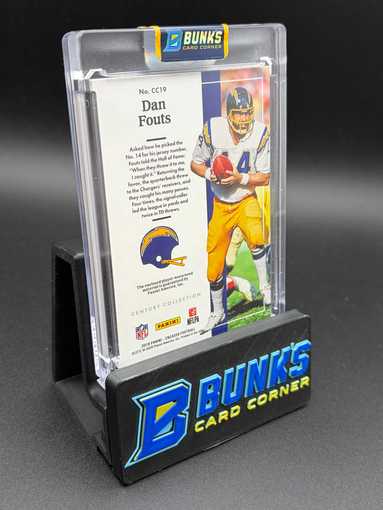 2019 Dan Fouts Encased Panini Player Worn Century Collection 24/25