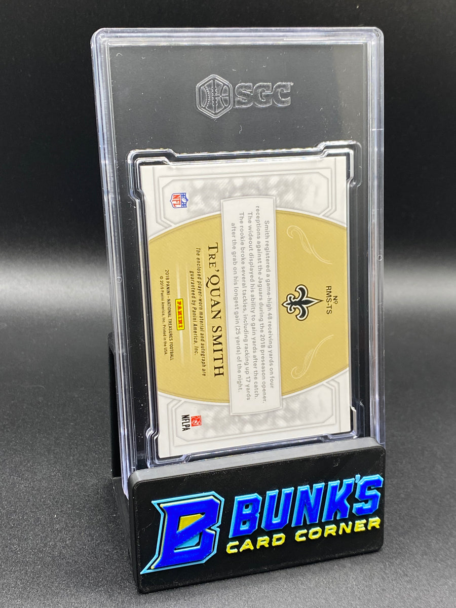 2018 Tre'Quan Smith Rookie Material Sig. Holo Gold SGC Auto. 10