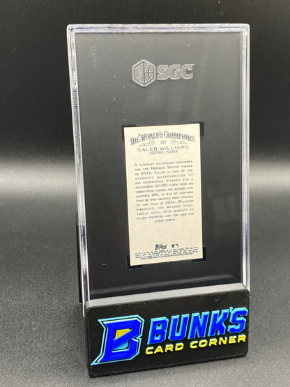 2024 Caleb Williams Mini Gold Border RC SGC 9.5 (Box B52)