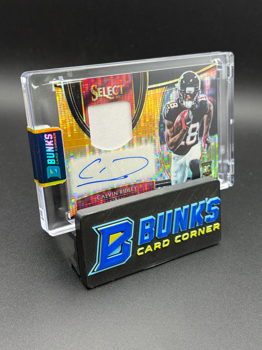 2018 Calvin Ridley Select Panini Player Worn Material Auto RC 14/23