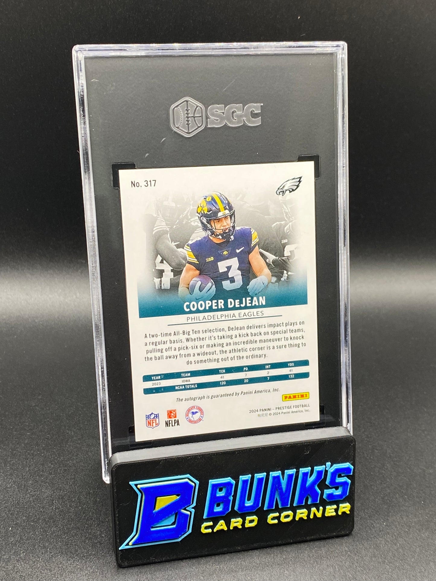 2024 Cooper DeJean Auto. XP Red Premium RC SGC 10/10 (Box B52)